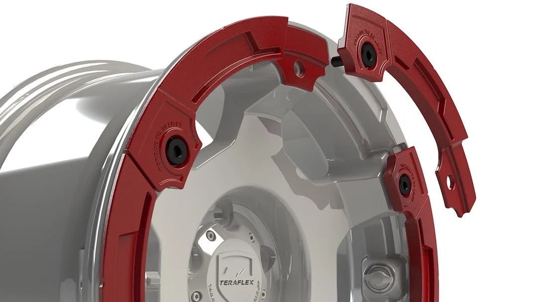 1056014 – TERAFLEX Wheel Protector, For Use With Teraflex Nomad Wheels Red Bolt On Single - view 2